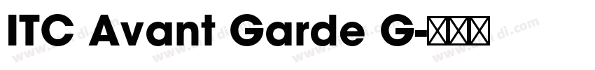 ITC Avant Garde G字体转换
